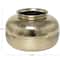 8" Gold Aluminum Brushed Vase with Hammered Top